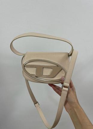 Сумка diesel 1dr iconic shoulder bag beige3 фото