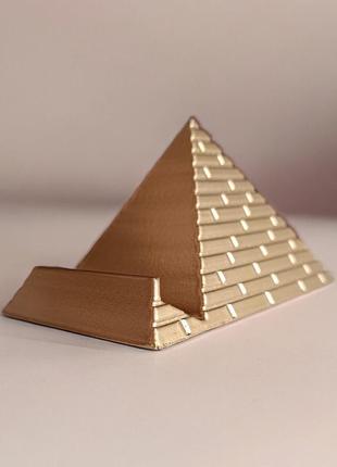 Підставка для телефона на стіл тримач піраміда оригінальний подарунок універсальний органайзер для смартфона6 фото