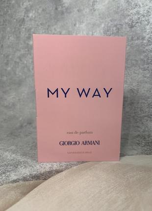 Оригинальный пробник miorgio armani my way eau de parfum