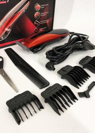 Машинка для стрижки волос домашняя gemei gm-1012 | подстригательная машинка | электромашинка il-127 для волос4 фото