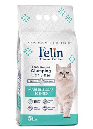 Felin наповнювач для кішок з ароматом марсель мила - 5л