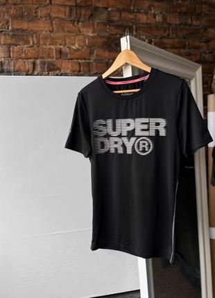 Superdry tech sport men’s black short sleeve t-shirt athletic fit спортивна футболка4 фото