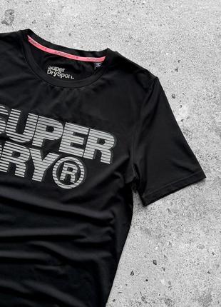 Superdry tech sport men’s black short sleeve t-shirt athletic fit спортивна футболка2 фото