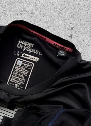 Superdry tech sport men’s black short sleeve t-shirt athletic fit спортивна футболка8 фото