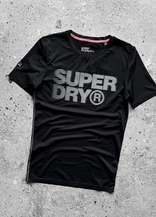 Superdry tech sport men’s black short sleeve t-shirt athletic fit спортивна футболка