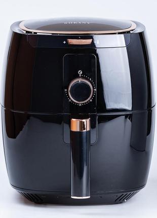 Аерогриль-фрітюрниця sokany sk-8027 на 6.5 літрів 1300 вт чорна