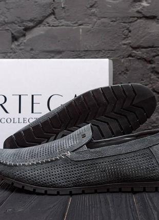 Мокасины натуральная замша/ перфорация