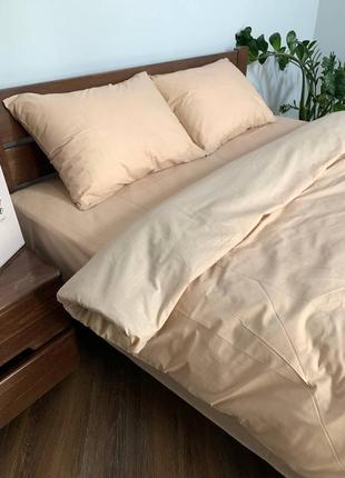 Комплект постельного белья бязь-люкс, светлый беж, все размеры, индивидуальный пошив6 фото