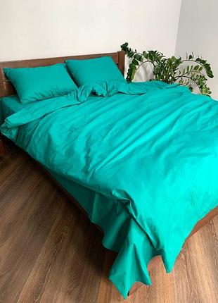 Комплект постельного белья бязь-люкс, бирюза, все размеры, индивидуальный пошив