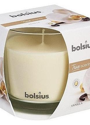 Свеча в стекле bolsius 95/95 c ванили