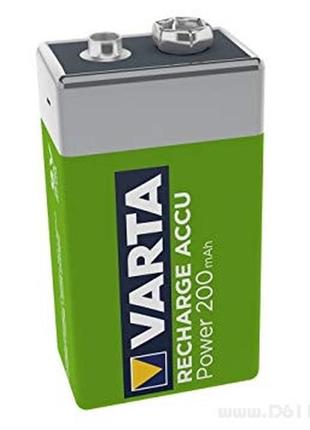 Акумулятор krona (7hr9v / 6f22) varta ni-mh 200мач ready-to-use