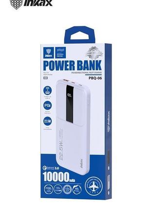 Inkax pbq-06 pd+qc 3.0 10 000mah power bank 22.5w