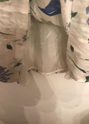 Шёлковая юбка в цветочный принт2 фото