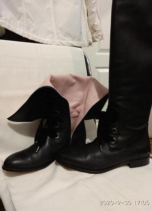 Фирменные сапоги демисезонные. 37 р.