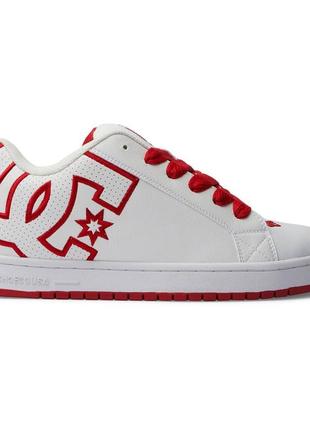 Оригинальные кроссовки dc court graffik white red