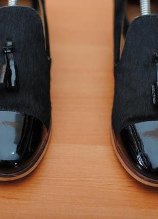 Черные женские туфли, лоферы clarks, кларкс, 37. 5 размер. оригинал8 фото