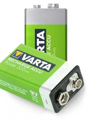 Аккумулятор krona (7hr9v / 6f22) varta ni-mh 200мач ready-to-use oem5 фото