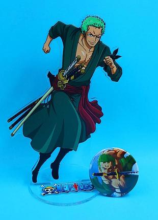Акриловая фигурка ророноа зоро — ван пис / one piece
