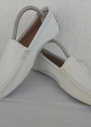 Брендовий кожанние мокасини russell & bromley р.40