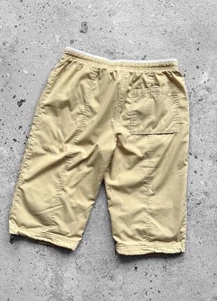 Nike men's vintage y2k beige shorts pants 90s embroidered logo винтажные шорты, брюки, бриджи5 фото