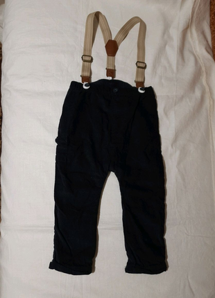 Нові штани на підтяжках для хлопчика1 фото