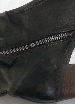 Стильні чобітки з зістареної шкіри mjus4 фото