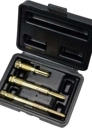 Набир для очистки гнизд свичок розжарювання yato : m10 x 1 мм, m12 x 1.25 мм, cr-v, 3 шт + кейс yt-05341