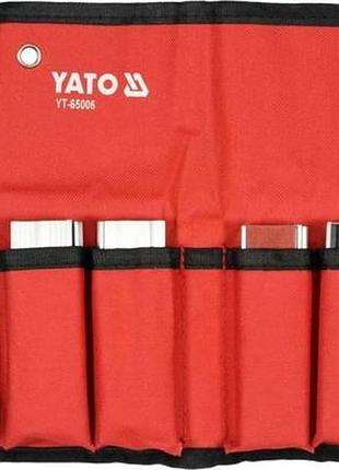 Губки сменные тиски мягкие 100 мм алюминиевая основа магнит 4 пары yato yt-65006