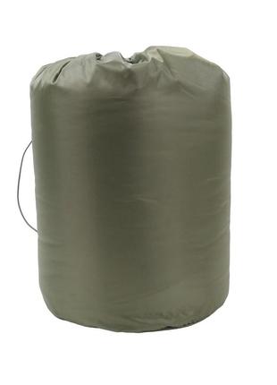 Спальный мешок с капюшоном 2.10х90 флис олива зимний6 фото