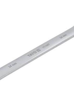 Ключ комбінований до гайок (з тріщаткою) yato польша, хромванадій, м=24 мм, l=330 мм yt-1667