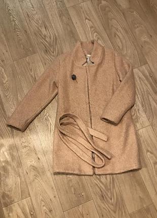 Пальто демісезонне розмір s рожеве пудреное куртка плащ парку