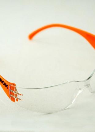 Очки защитные прозрачные покрытие от пота царапин открытые virok-82v103