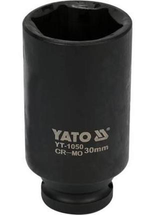 Головка торцевая ударная длинная 1/2" м30х78 мм польша yato yt-1050