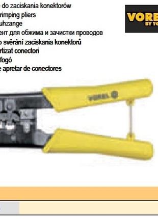 Клещи зажим польша обжимки сетевых кабелей vorel-45503
