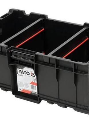 Ящик для инструментив yato польша модульний до yt-09166, 576х359х237 мм, з пластика yt-09168
