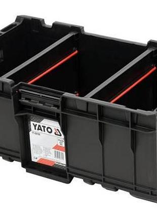 Ящик для инструментив yato польша модульний до yt-09166, 576х359х237 мм, з пластика yt-09168