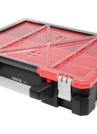 Органайзер пластик ящик 12 ячеек 490x420x115 мм yato yt-08960