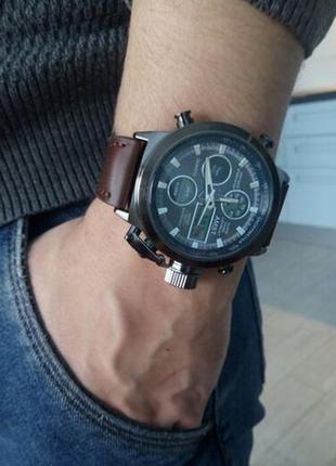 Комплект військові годинник amst + гаманець baellerry italia5 фото