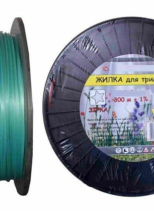 Жилка для тримера "зирка" tm virok : ø= 2.7 мм, l= 350 м (бобона) vr-10v005