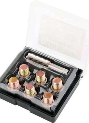 Набір ремонту оливних пробок алюмінієві прокладки м15х1.5 6шт yato yt-17572