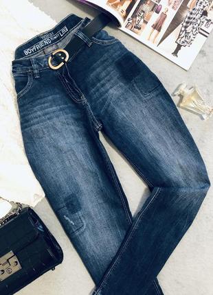 Качественные котоновые джинсы мом/ бойфренды yessica2 фото