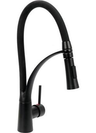 Змишувач води для раковини "noir 1" fala з кульовим регулятором, латунний корпус vr-75884