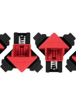 Струбцини кутови (90°) пружинни yato польша для робочого диапазону 5- 22 мм, 80х 85х 50 мм, 4 шт. yt-64300