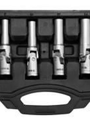 Ключи торцеви для свичок розжарювання yato польша : 3/8", 8-16 мм, на шарнири, cr-v, 6 шт + кейс yt-05339