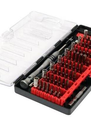 Набор отверточные биты прецизионные держатель 61 шт yato yt-25760