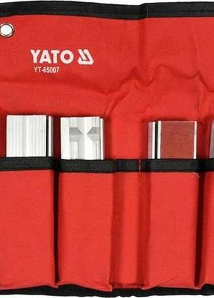 Губки сменные тиски мягкие 125 мм алюминиевая основа магнит 4 пары yato yt-65007