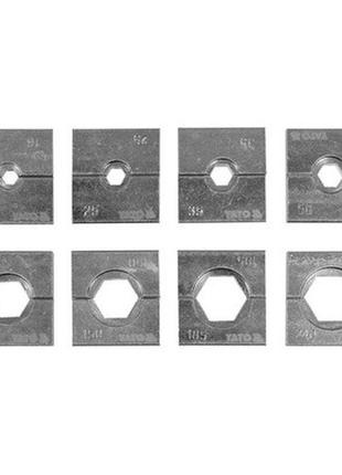 Набор матрицы сменные клещей yt-22862 губки 16-300 мм² 11шт yato yt-22865
