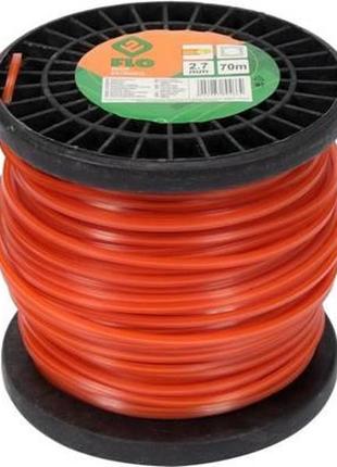 Жилка для тримера кругла на котушци flo 2,7 мм х 70 м [10/20] vr-89466