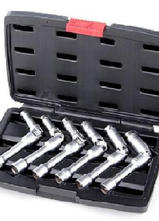 Набор ключи торцевые для свечей накала yato польша 3/8" 8-16 мм шарнир 6 шт yt-0534