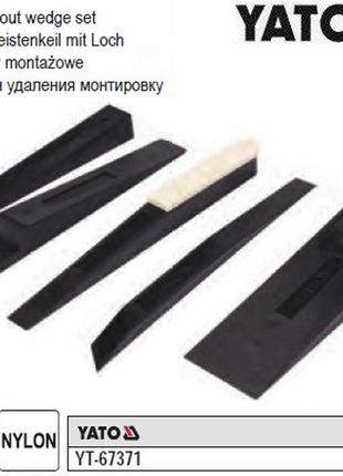 Набир клини для монтажу демонтажу l=190 и 245 мм 5 штук yato польща yt-67371
